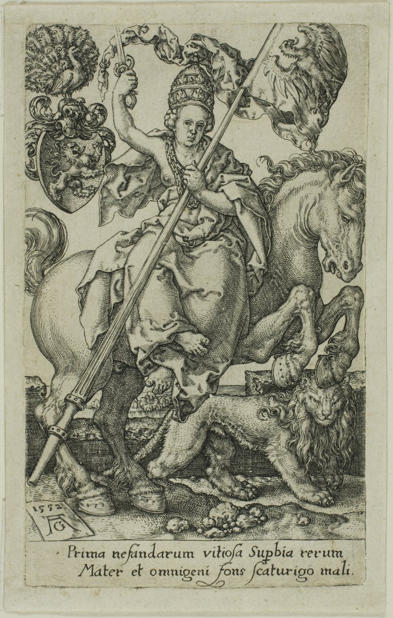 Orgueil, des Vices - Heinrich Aldegrever