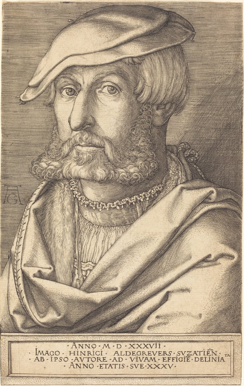 Autoportrait - Heinrich Aldegrever