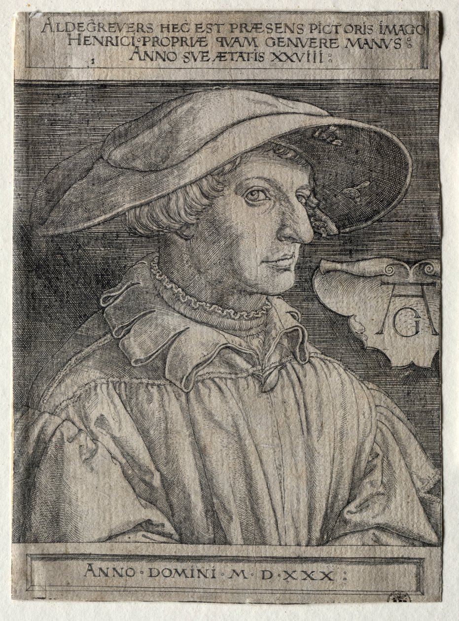 Autoportrait, 1530 - Heinrich Aldegrever