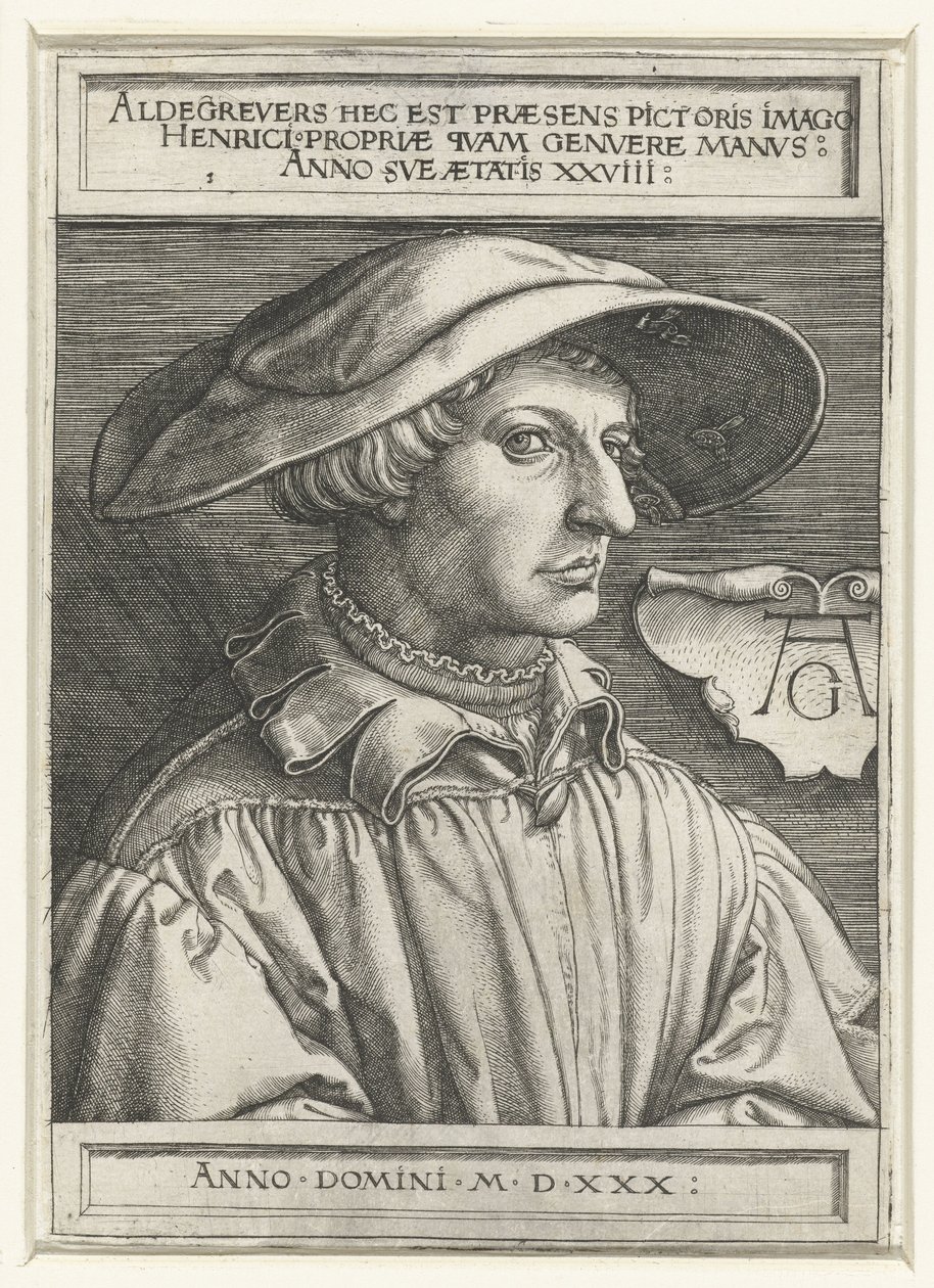 Autoportrait - Heinrich Aldegrever