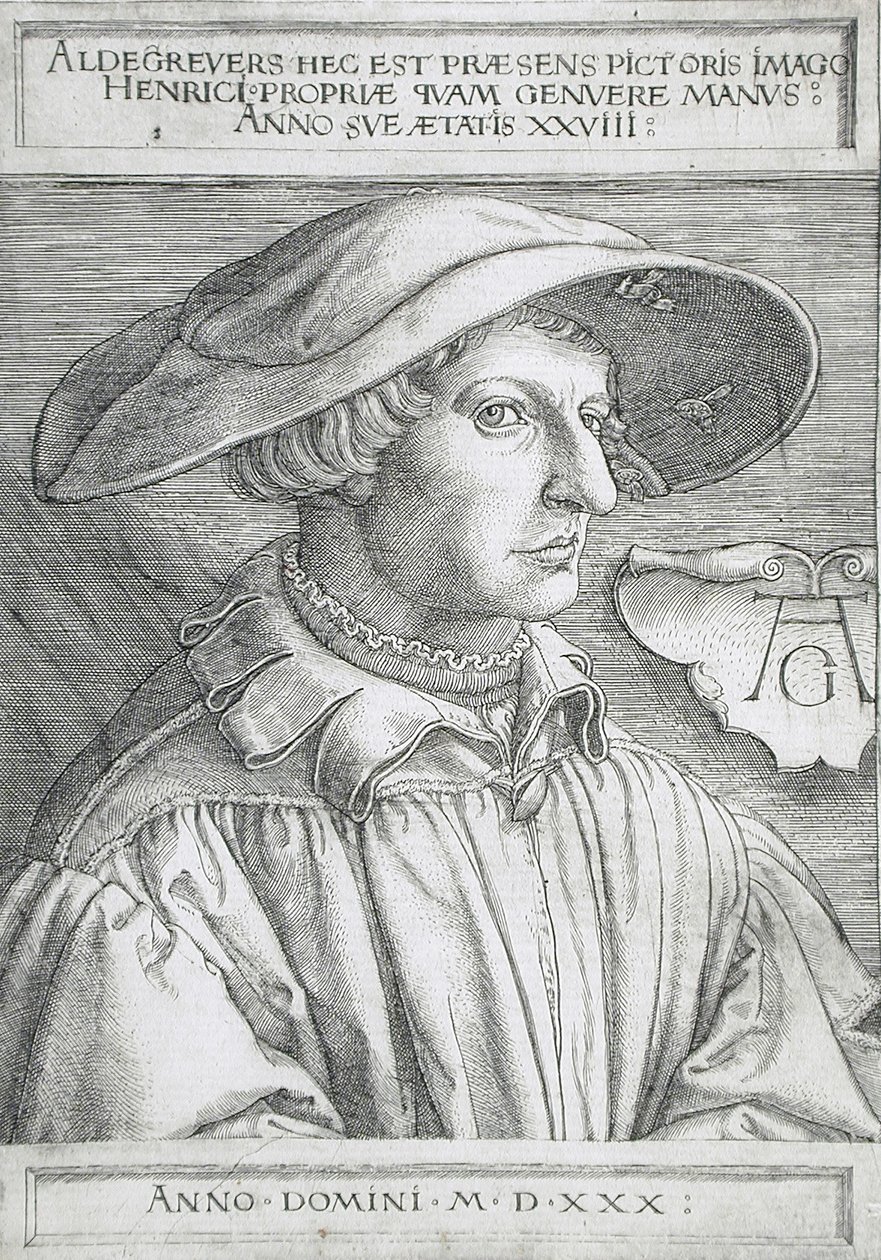Autoportrait - Heinrich Aldegrever