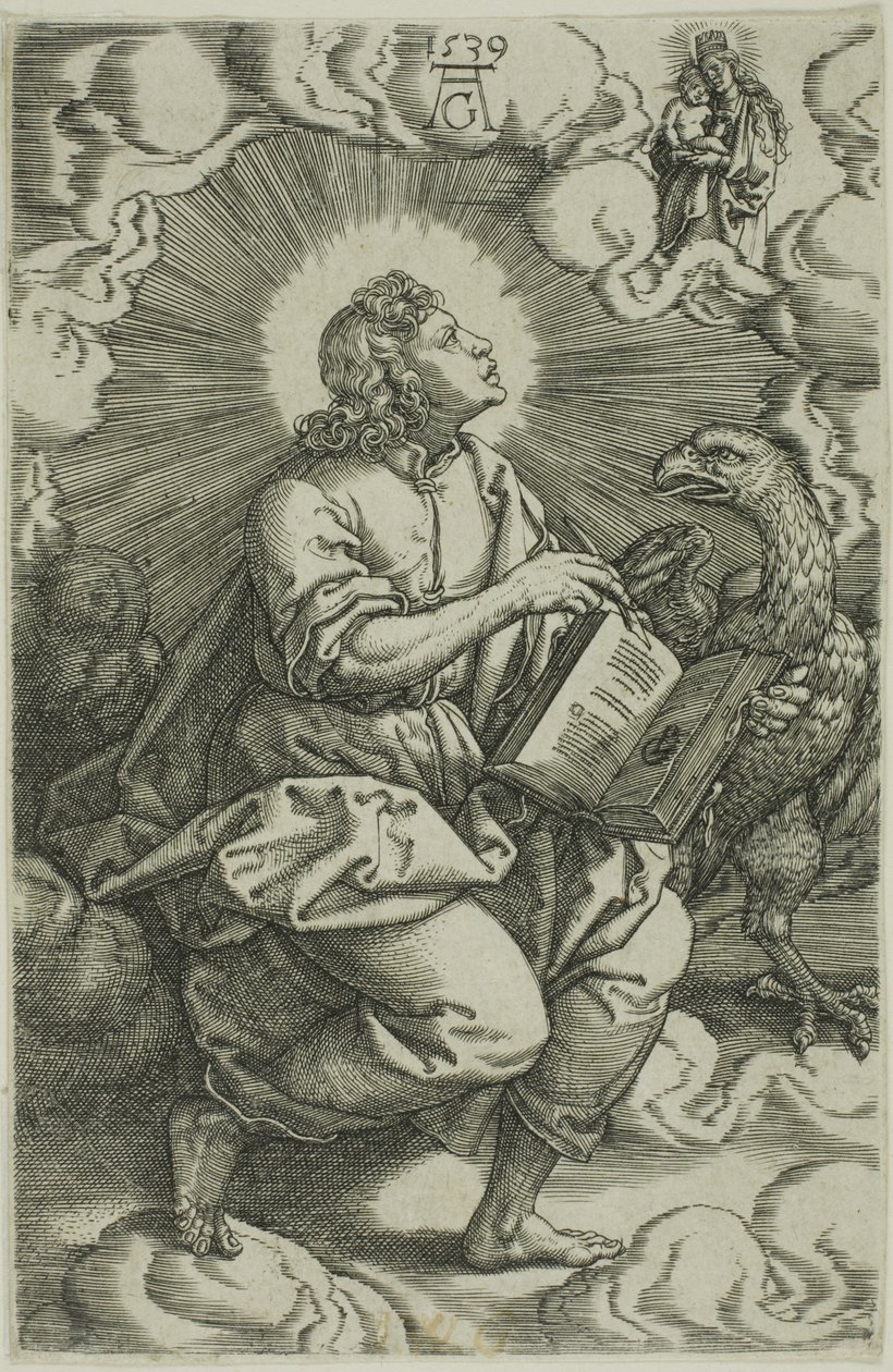 Saint Jean, des Quatre Évangélistes - Heinrich Aldegrever