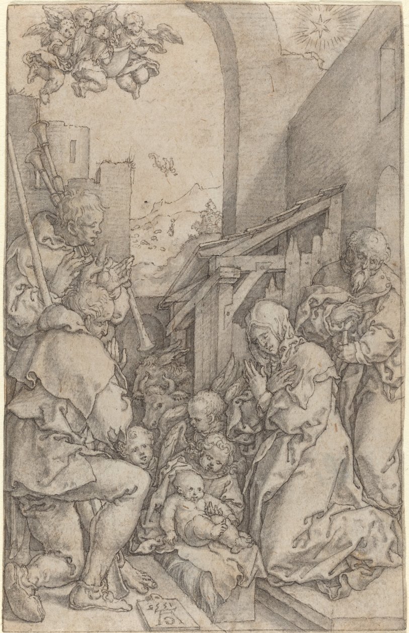 La Nativité, 1552 - Heinrich Aldegrever