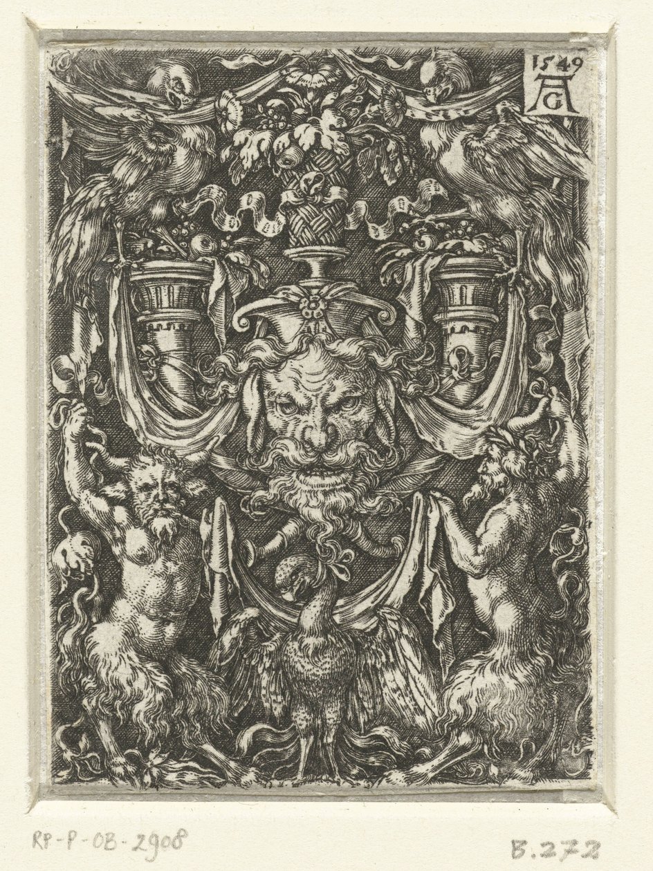 Décoration murale avec grotesques - Heinrich Aldegrever