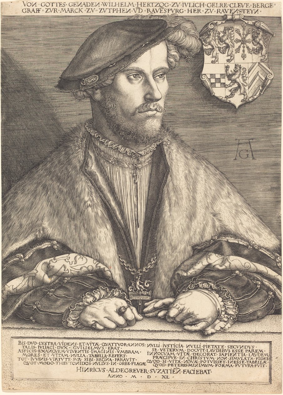 Wilhelm V, duc de Juliers, Clèves et Berg - Heinrich Aldegrever