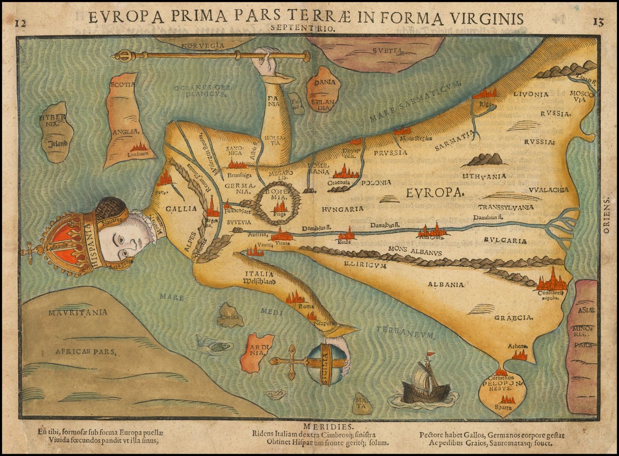Carte anthropomorphique de l
