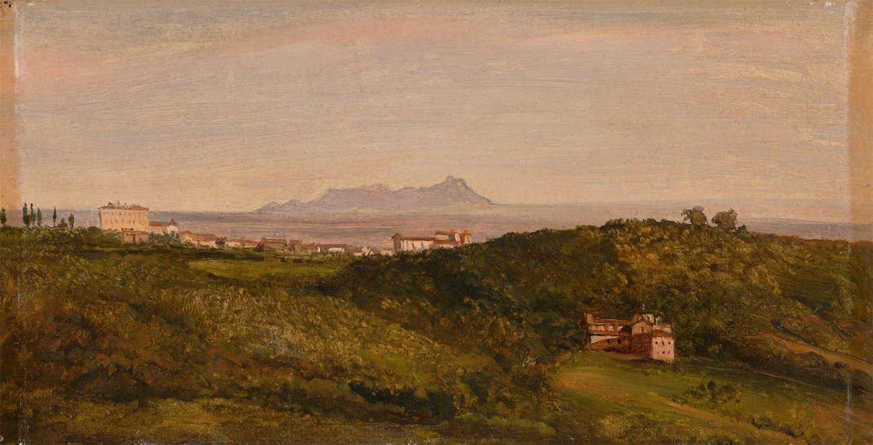 Heinrich Bürkel - Vue sur le Monte Circeo. Vers 1853 - Heinrich Burkel