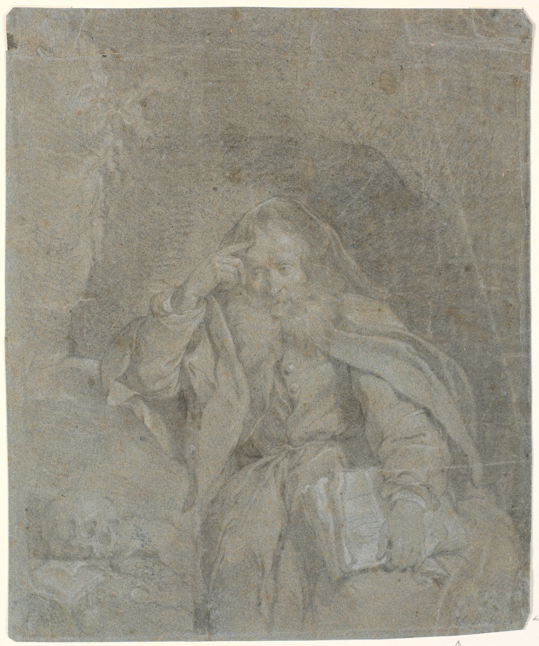 Saint Jérôme méditant dans sa grotte - Heinrich Dittmers