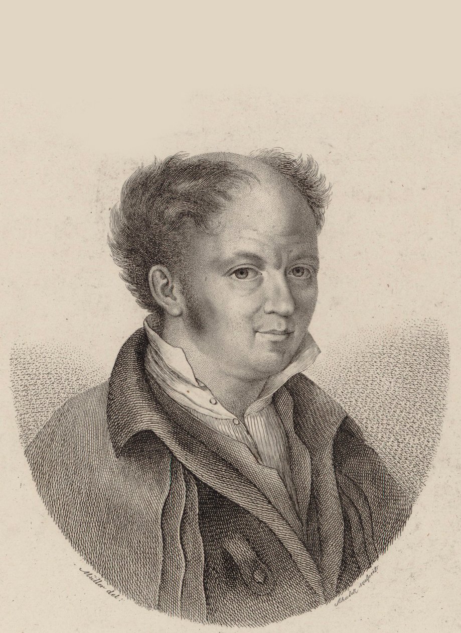 Portrait du compositeur Gottfried Weber 1779-1839, vers 1820 - Heinrich Franz Schalck