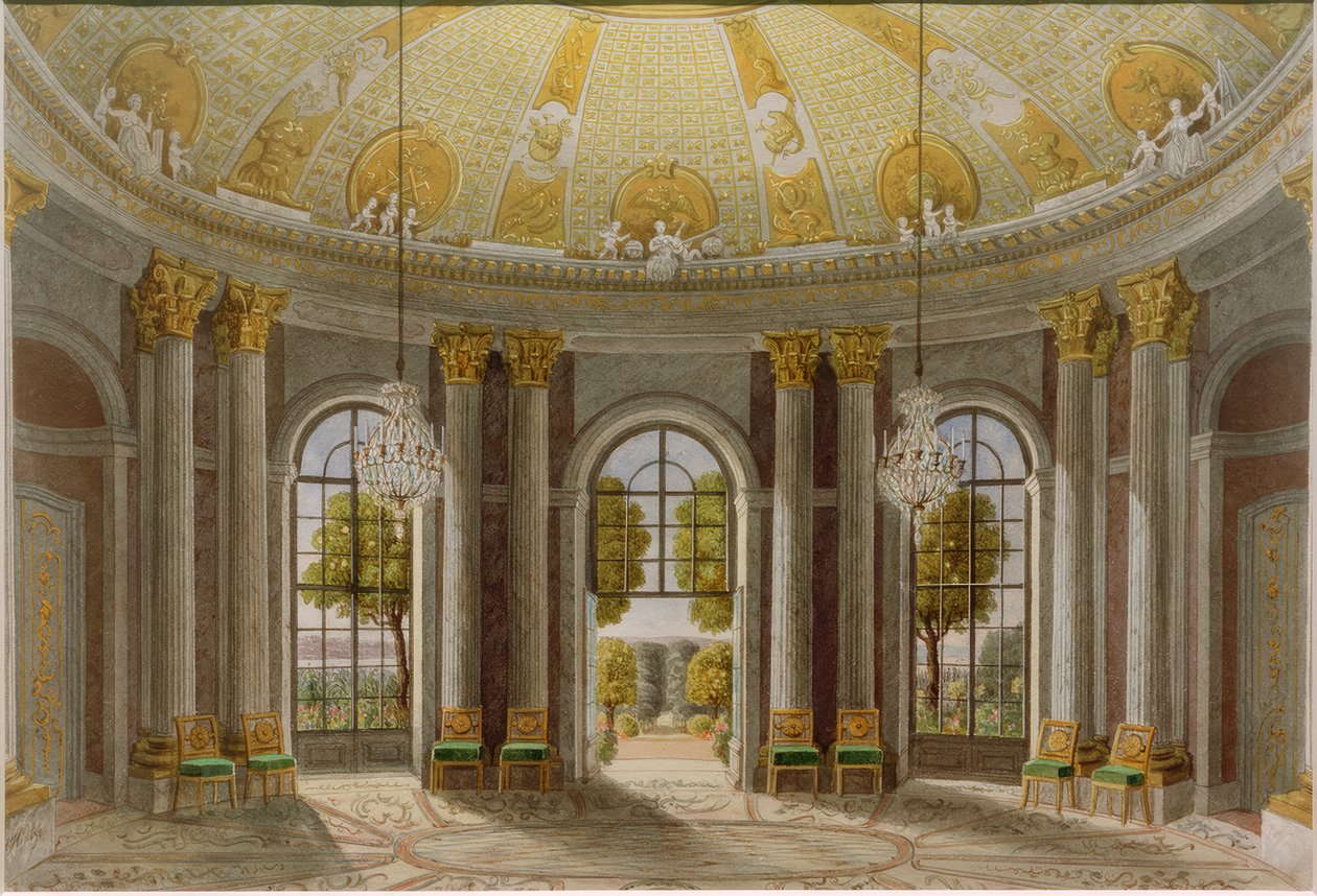 Salle de marbre du château de Sanssouci - Heinrich Hintze