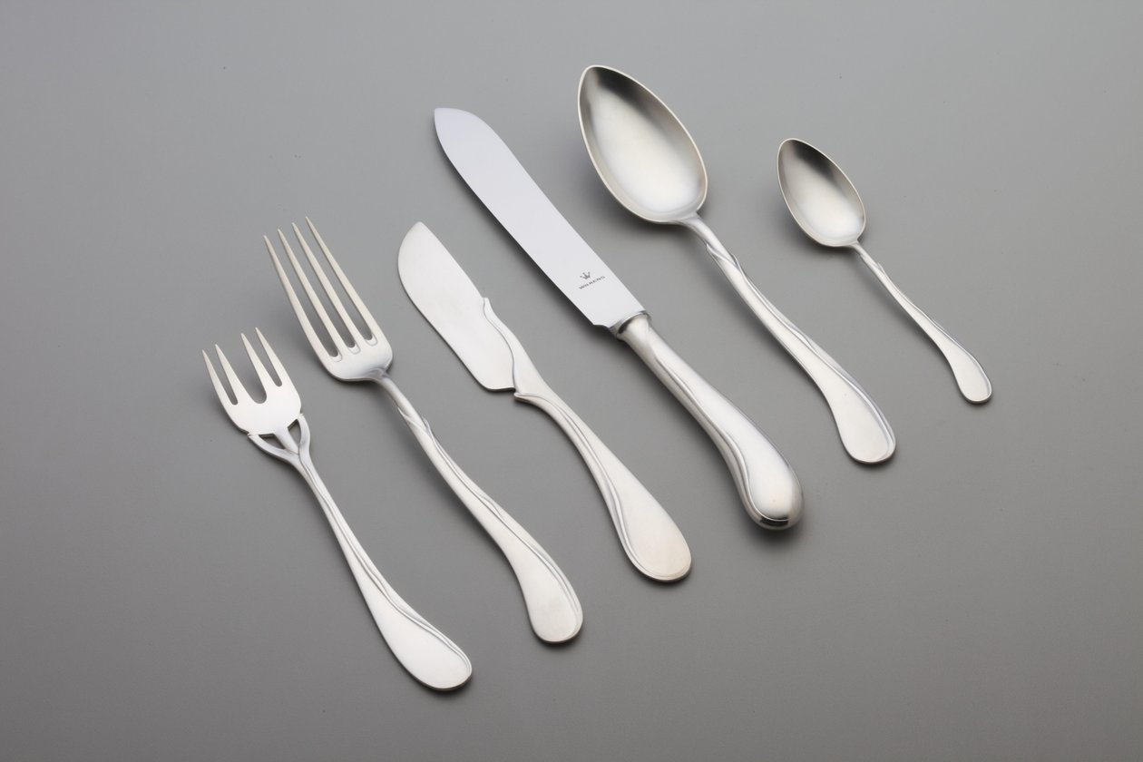 Six pièces de couverts "Tulipan": 1 couteau de table - Heinrich Vogeler