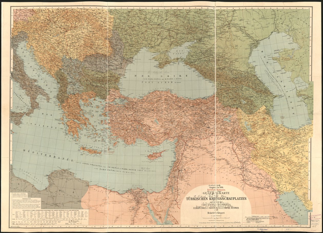 Carte générale du théâtre d