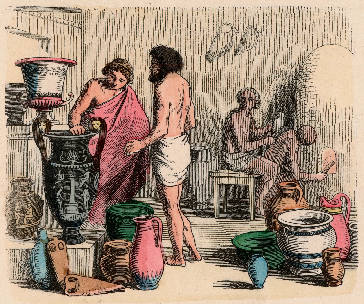Grèce antique : Poterie - Heinrich Leutemann