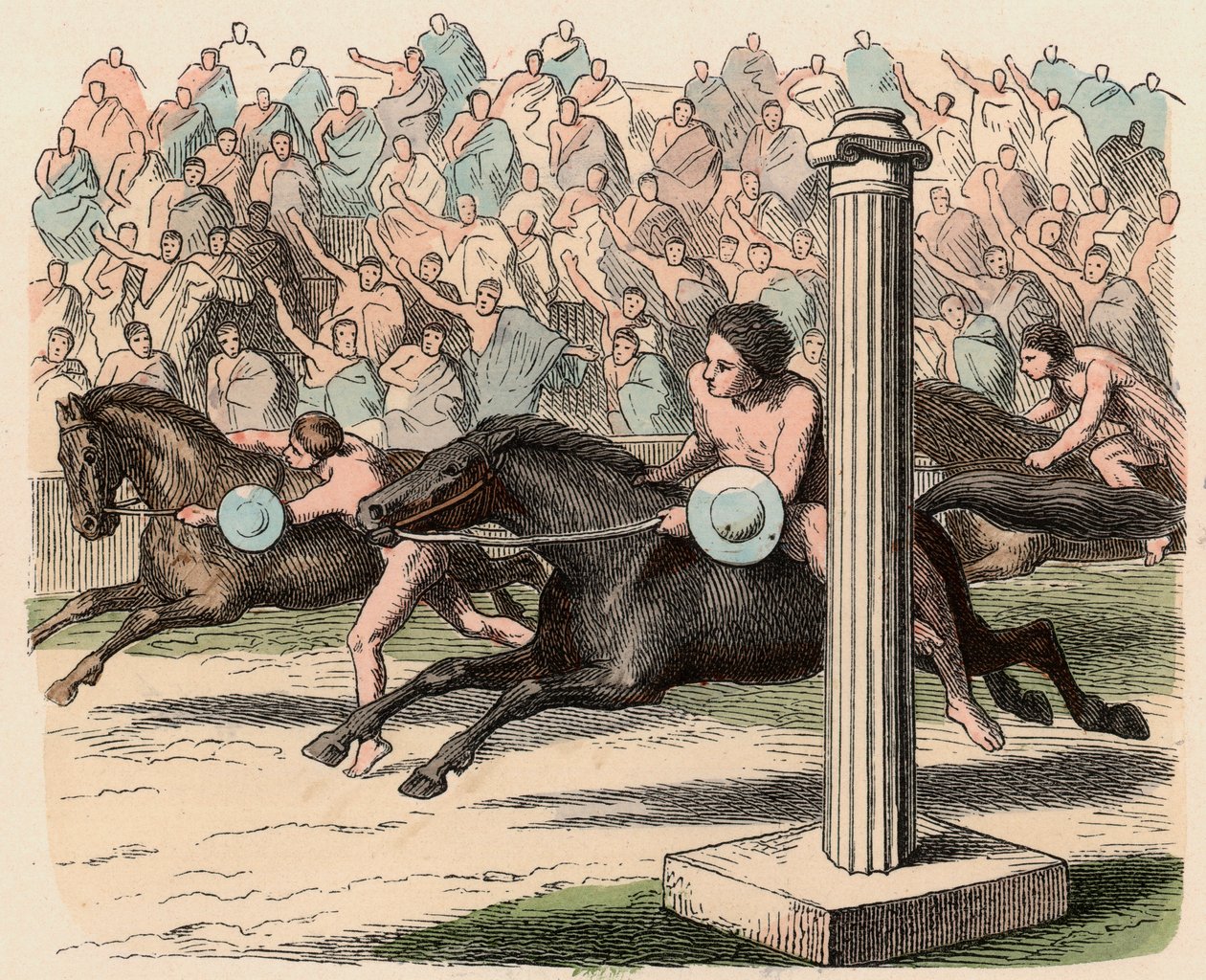 Grèce antique : Sport : Monter et descendre d