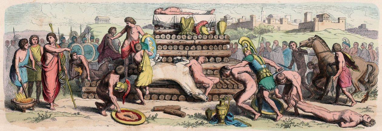 Période archaïque en Grèce : crémation d