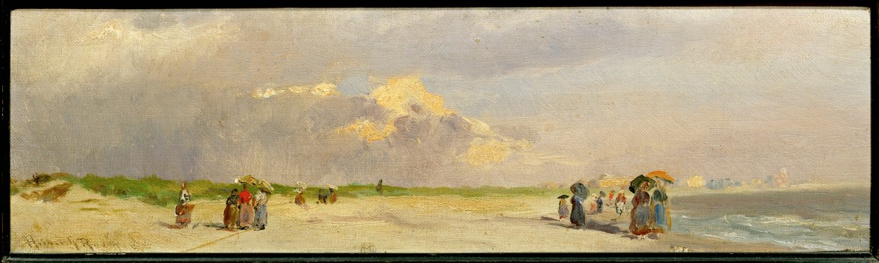 Femmes de Katwijk sur la plage - Heinrich Rasch