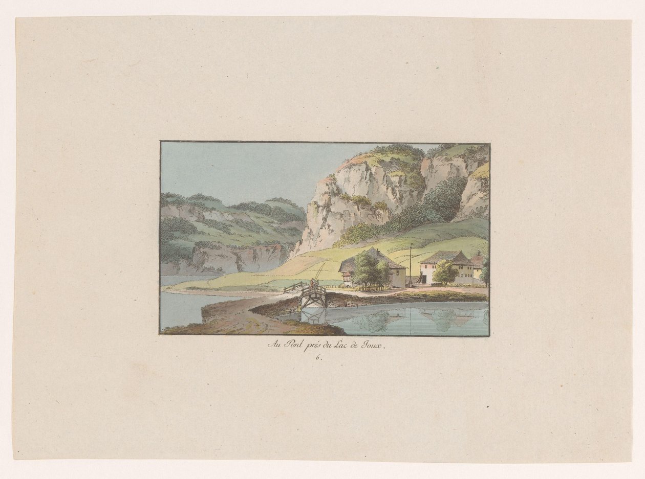 Au Pont près du Lac de Joux (série: Vues de la Suisse) - Heinrich Rieter