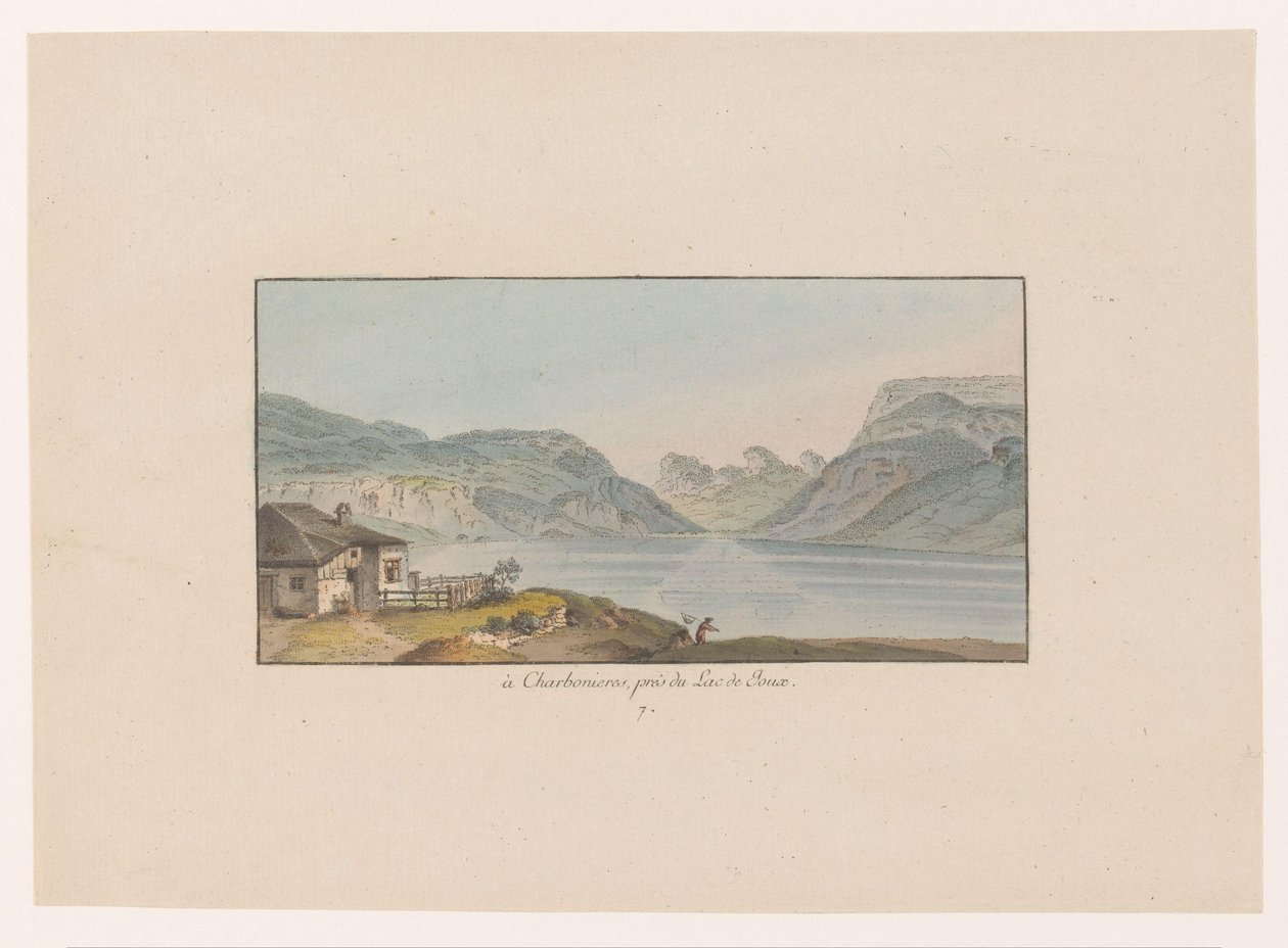 Vue sur Les Charbonnières près du Lac de Joux - Heinrich Rieter