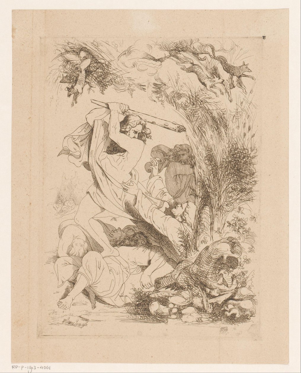 Samson bat les Philistins - Heinrich Vianden