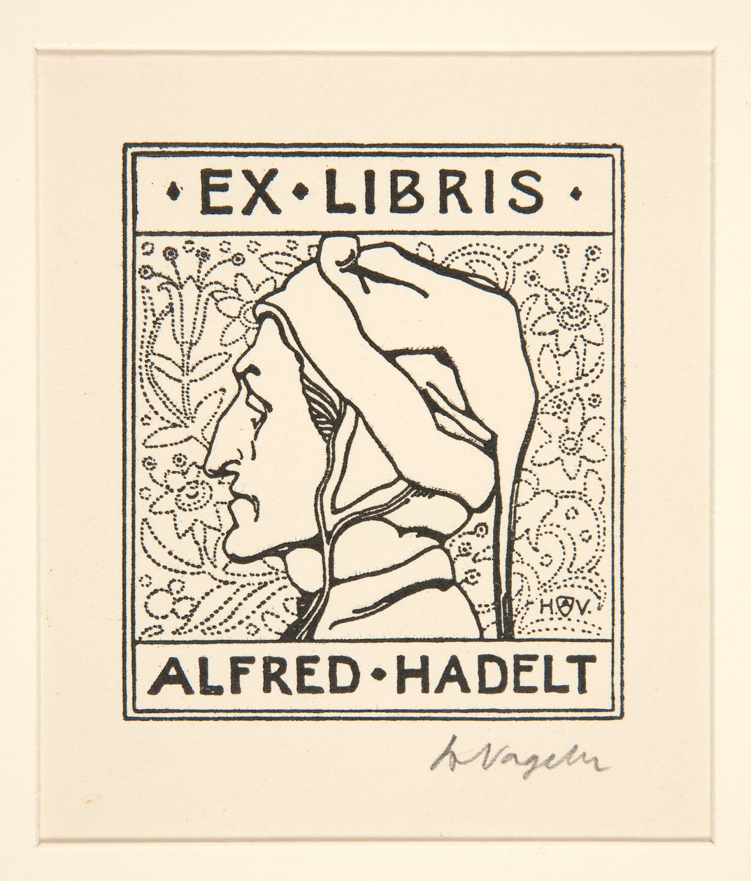 Ex-libris : Alfred Hadelt - Heinrich Vogeler