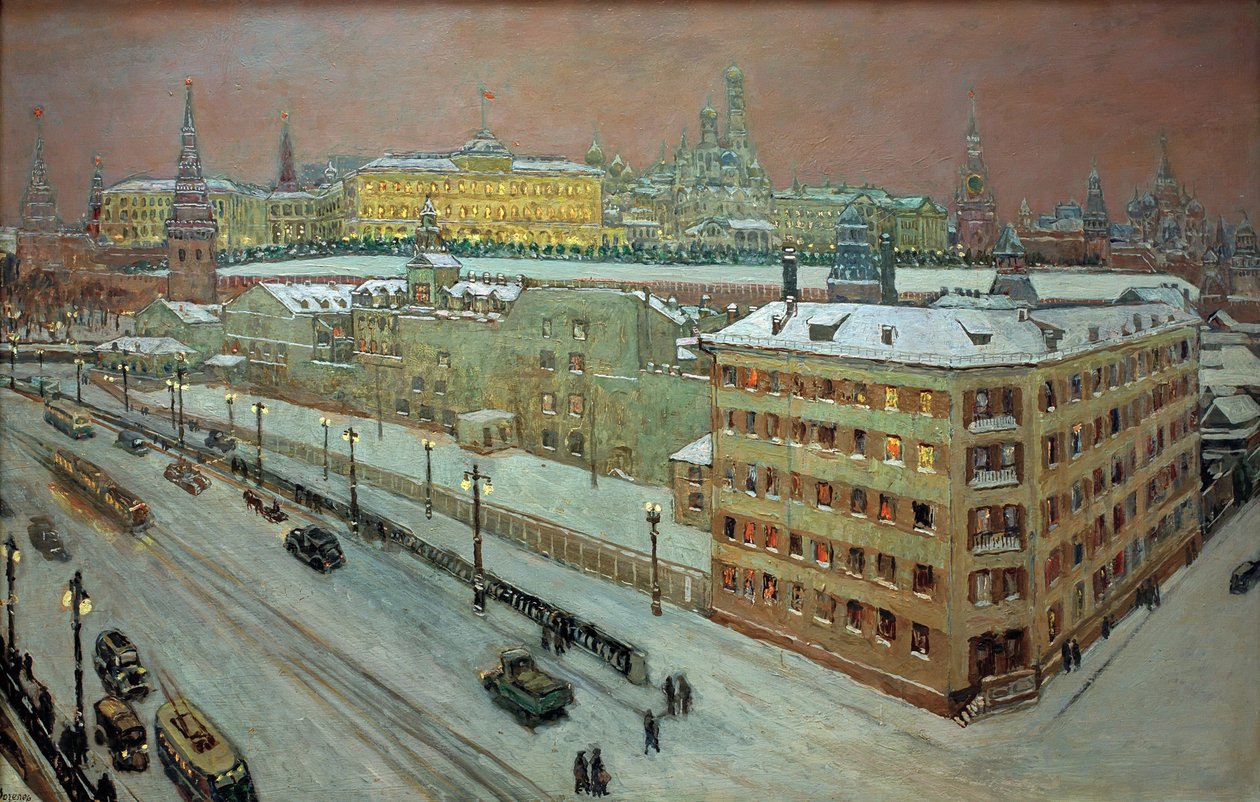Moscou la nuit, 1939 - Heinrich Vogeler