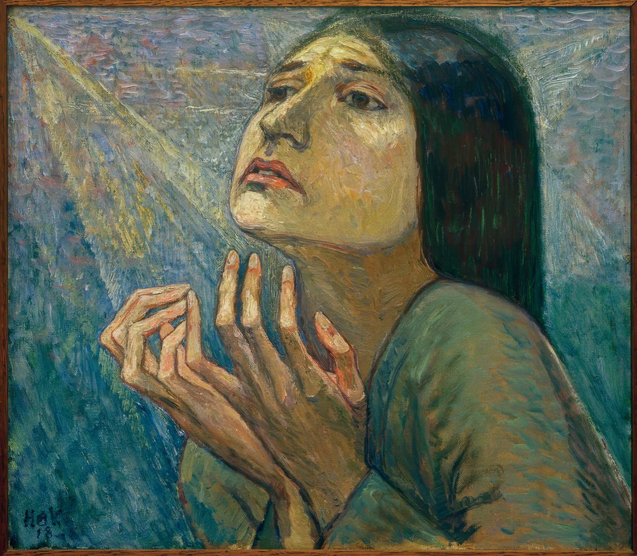 Portrait de la danseuse Charlotte Bara - Heinrich Vogeler