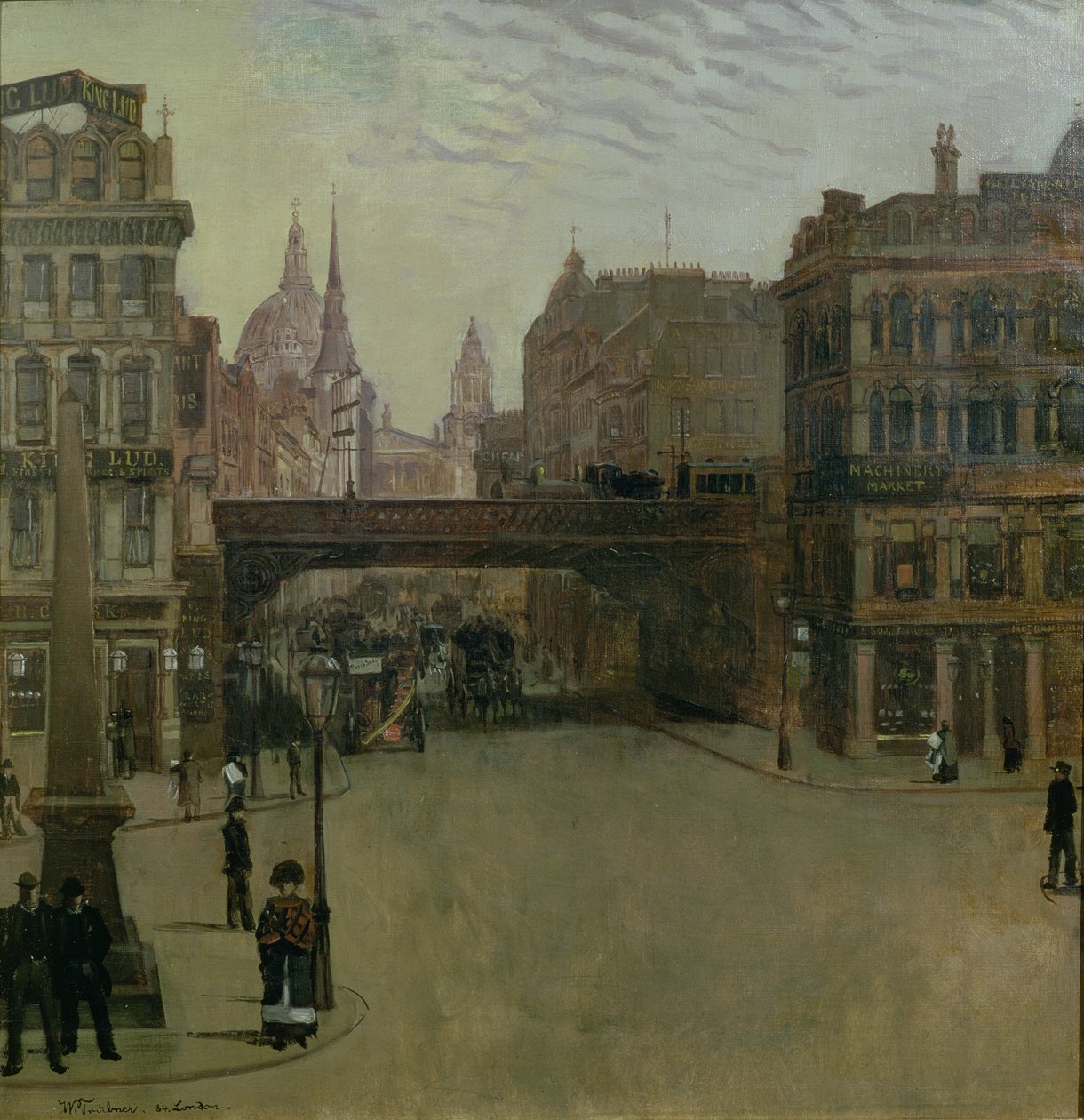 Ludgate Hill, 1884 - Heinrich Wilhelm Truebner