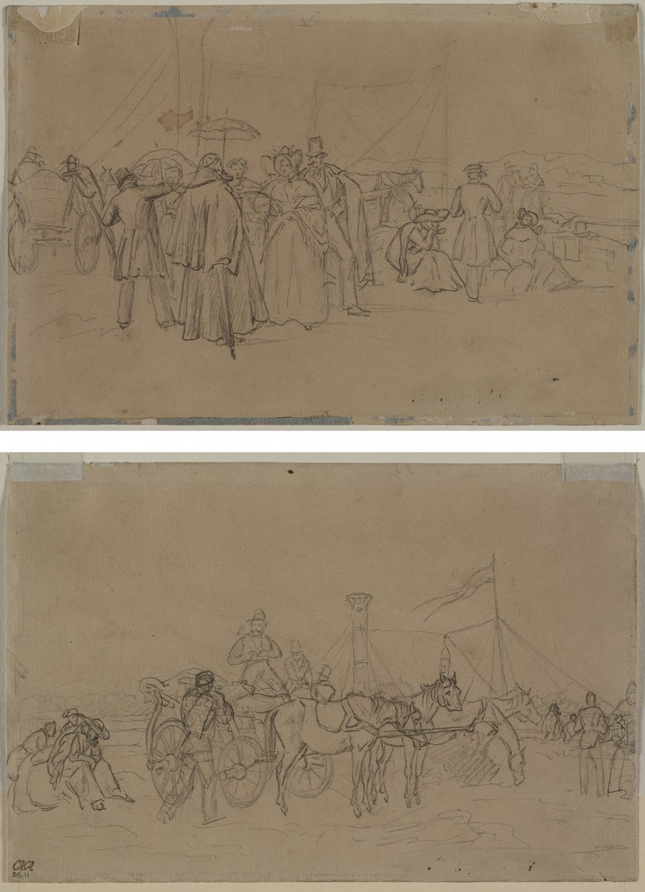 Passagers pour le Bateau à Vapeur du Rhin (recto) - Heinrich von Mayr