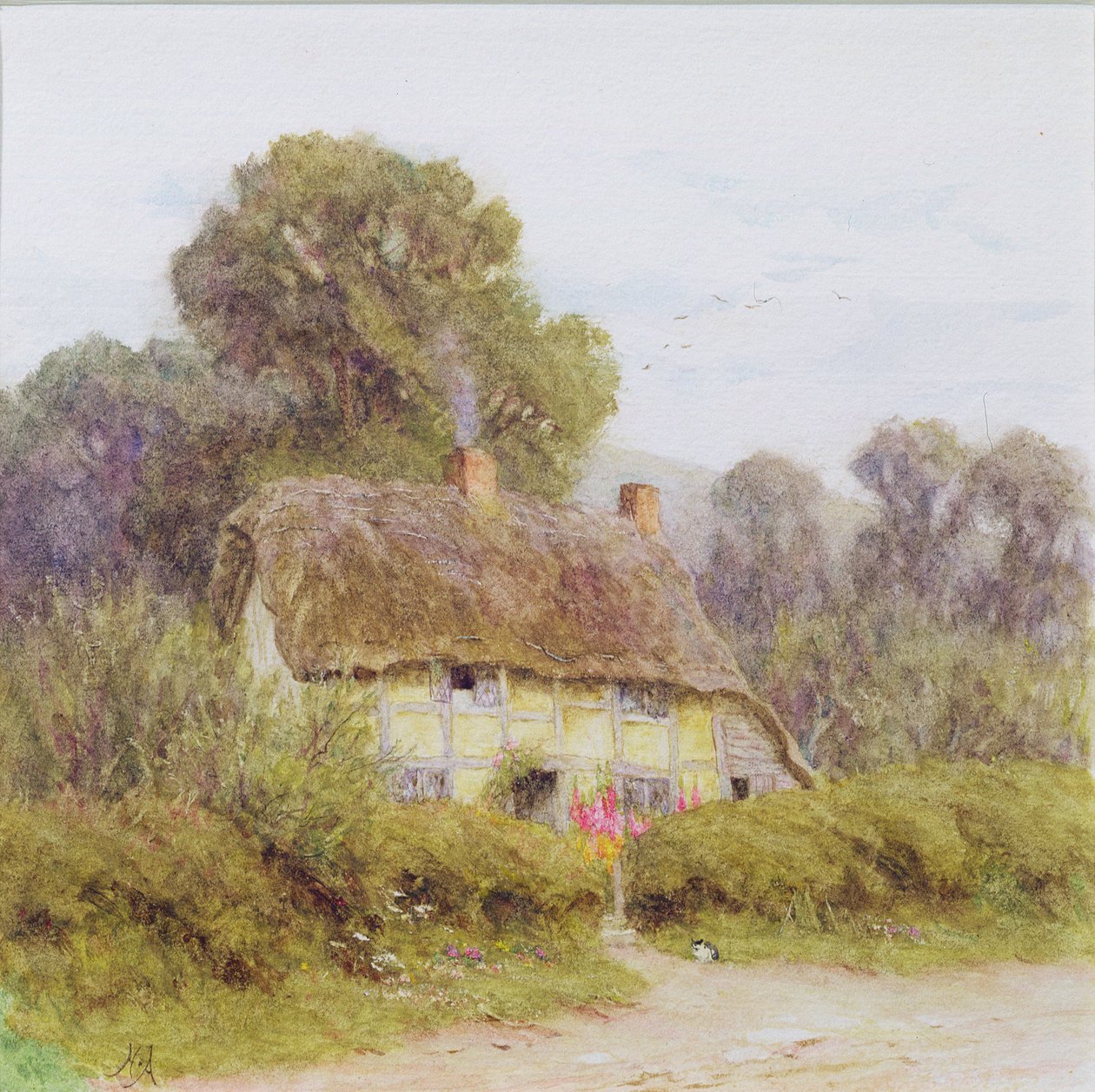 Un cottage à la campagne - Helen Allingham