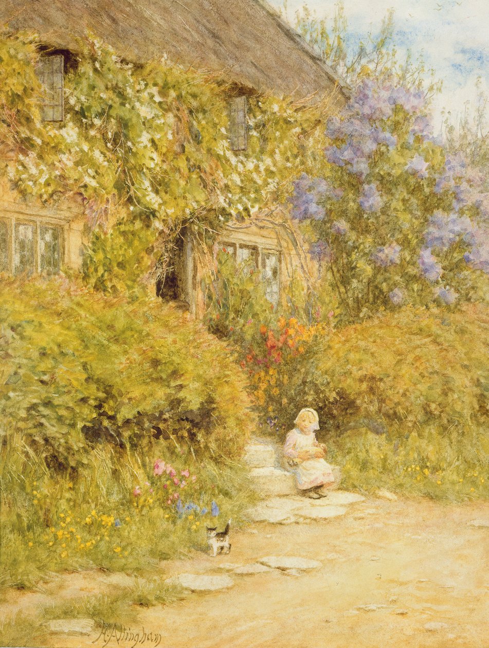 Un cottage près de Crewkerne - Helen Allingham