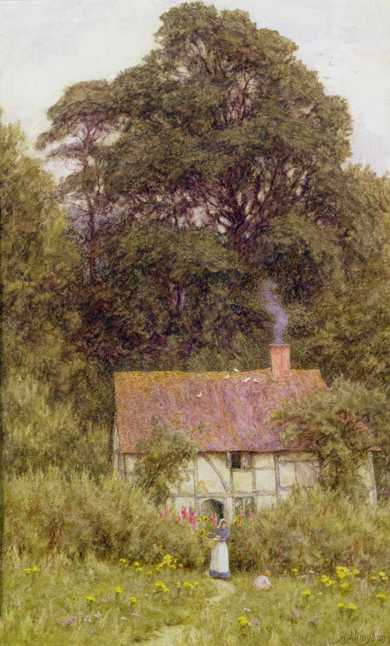 Cottage près de Brook, Witley, Surrey - Helen Allingham