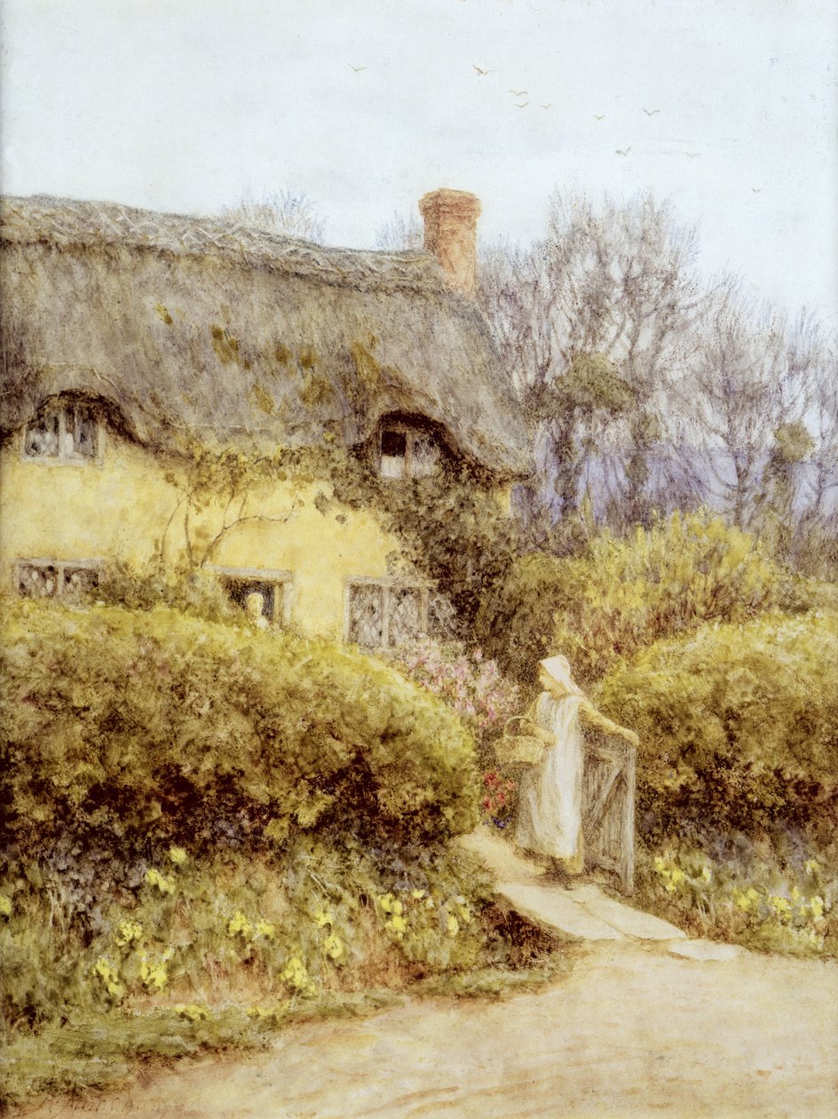 Cottage près de Freshwater - Helen Allingham