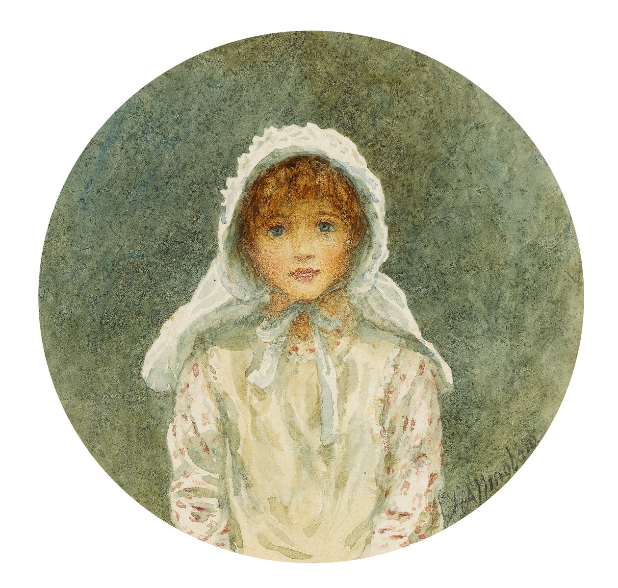 Étude de portrait de Kitty - Helen Allingham