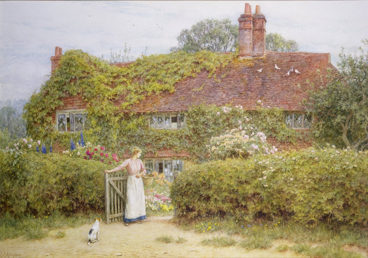 Cottage du Surrey - Helen Allingham