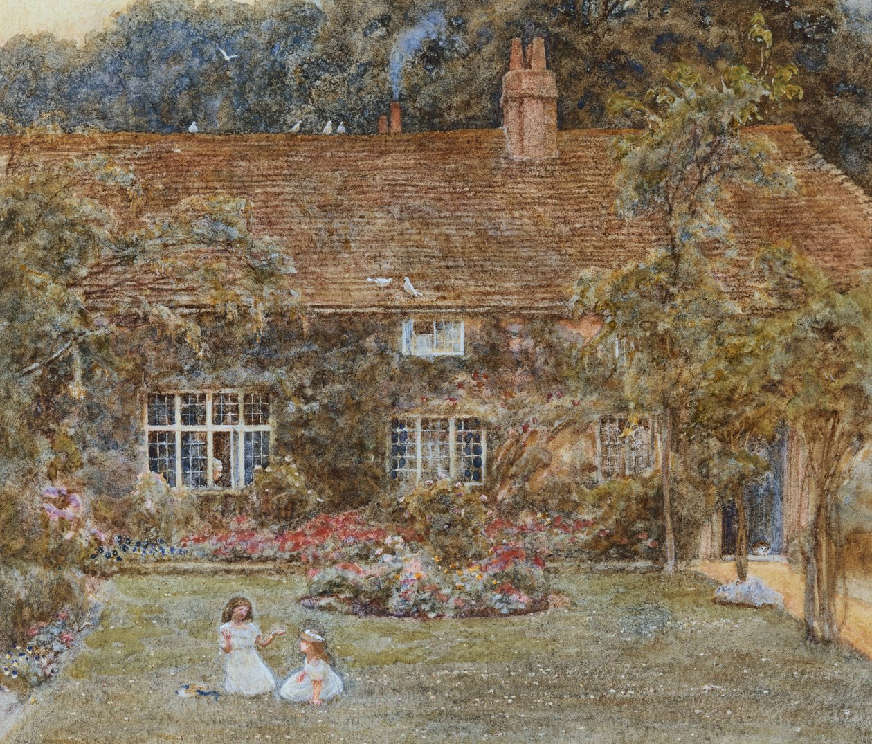 Une maison de campagne - Helen Allingham