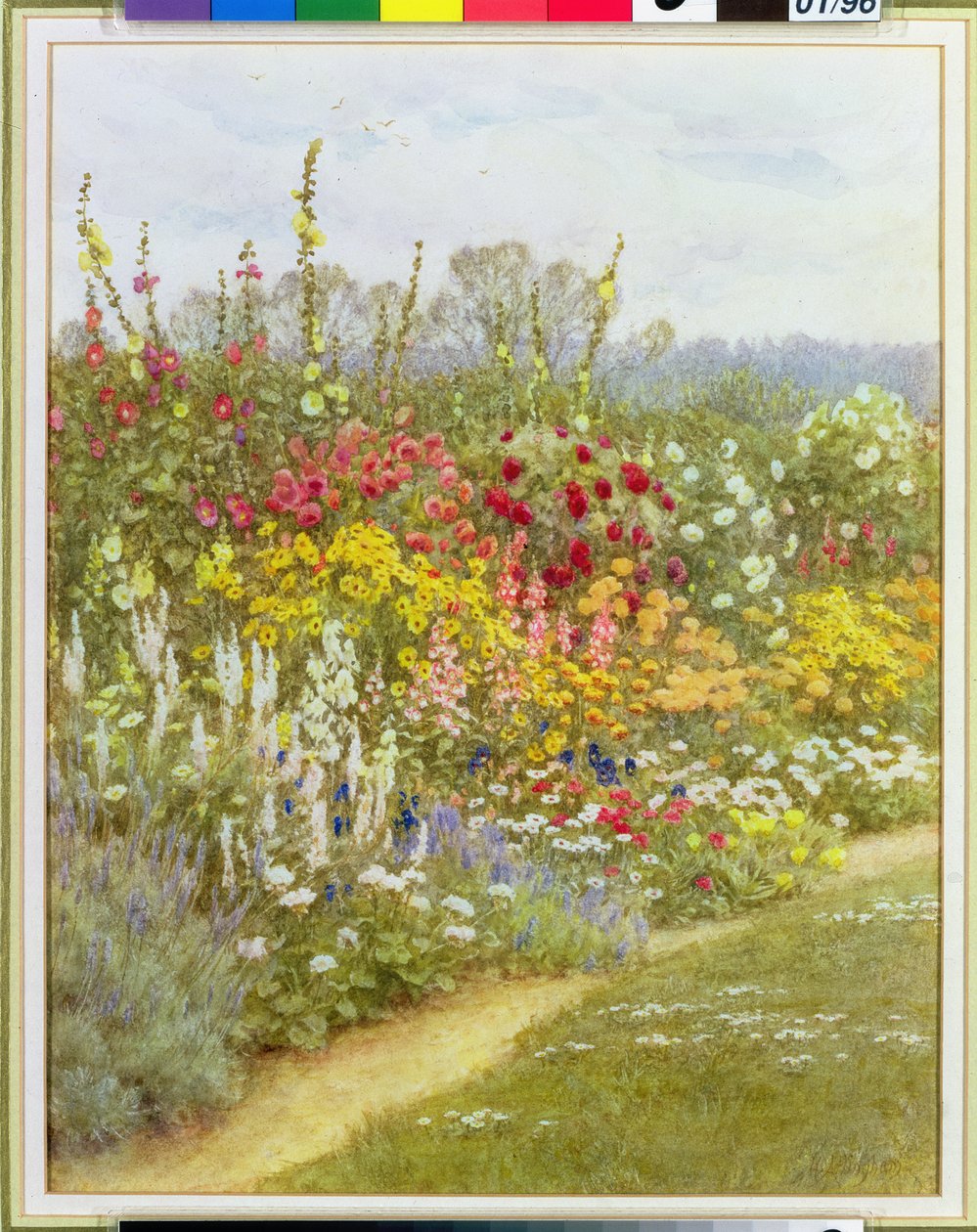 Une bordure herbacée - Helen Allingham