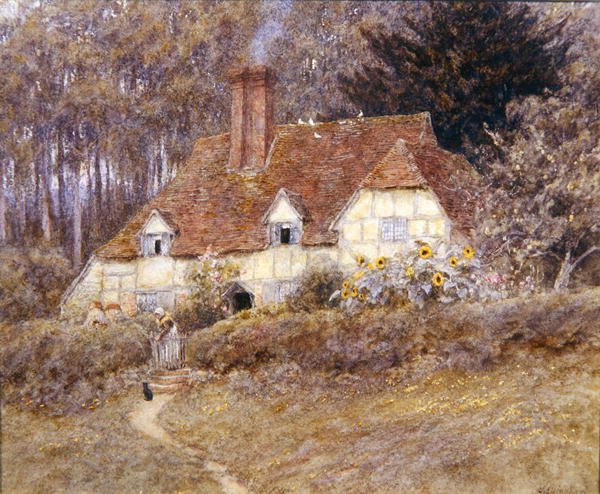 Un cottage dans le Surrey - Helen Allingham