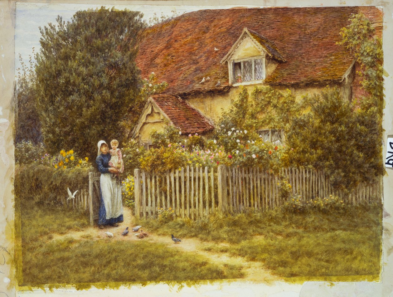 Ferme East End, Moss Lane, Pinner - Helen Allingham