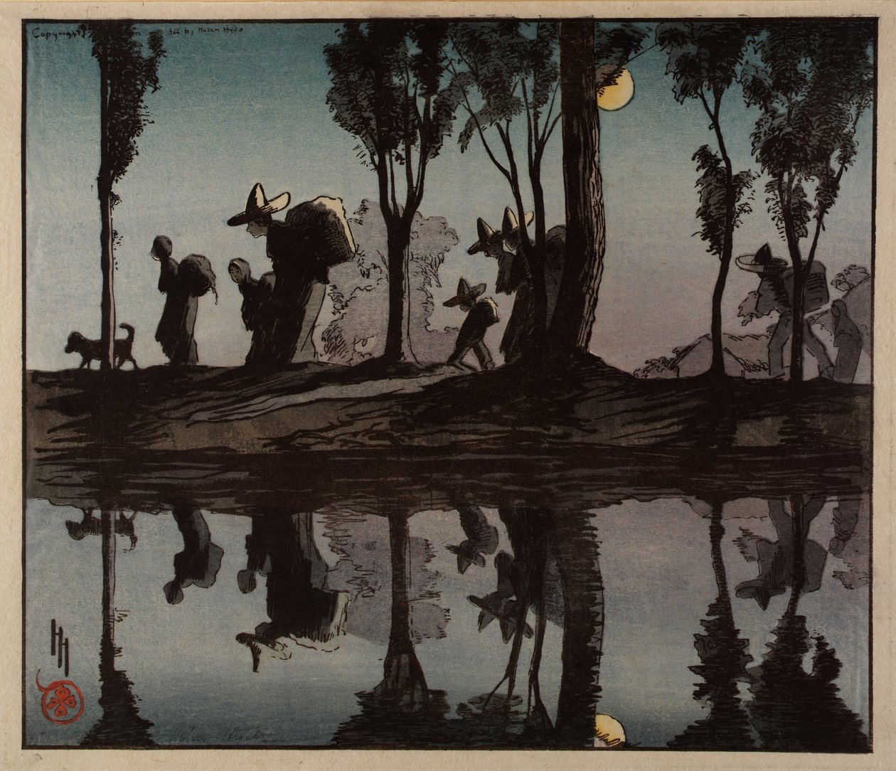 Clair de lune sur le canal de la Viga - Helen Hyde
