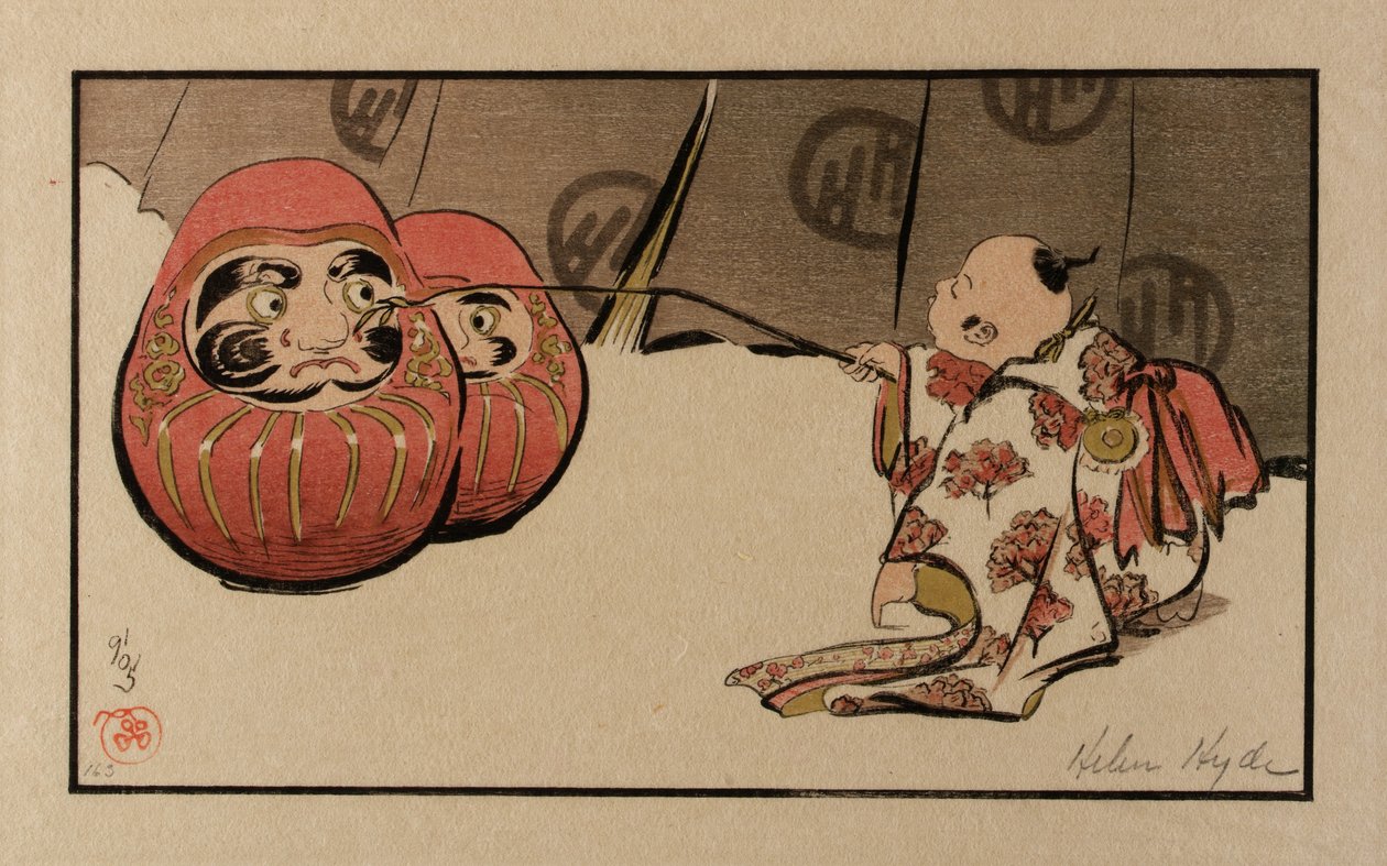 Taquiner le Daruma - Helen Hyde