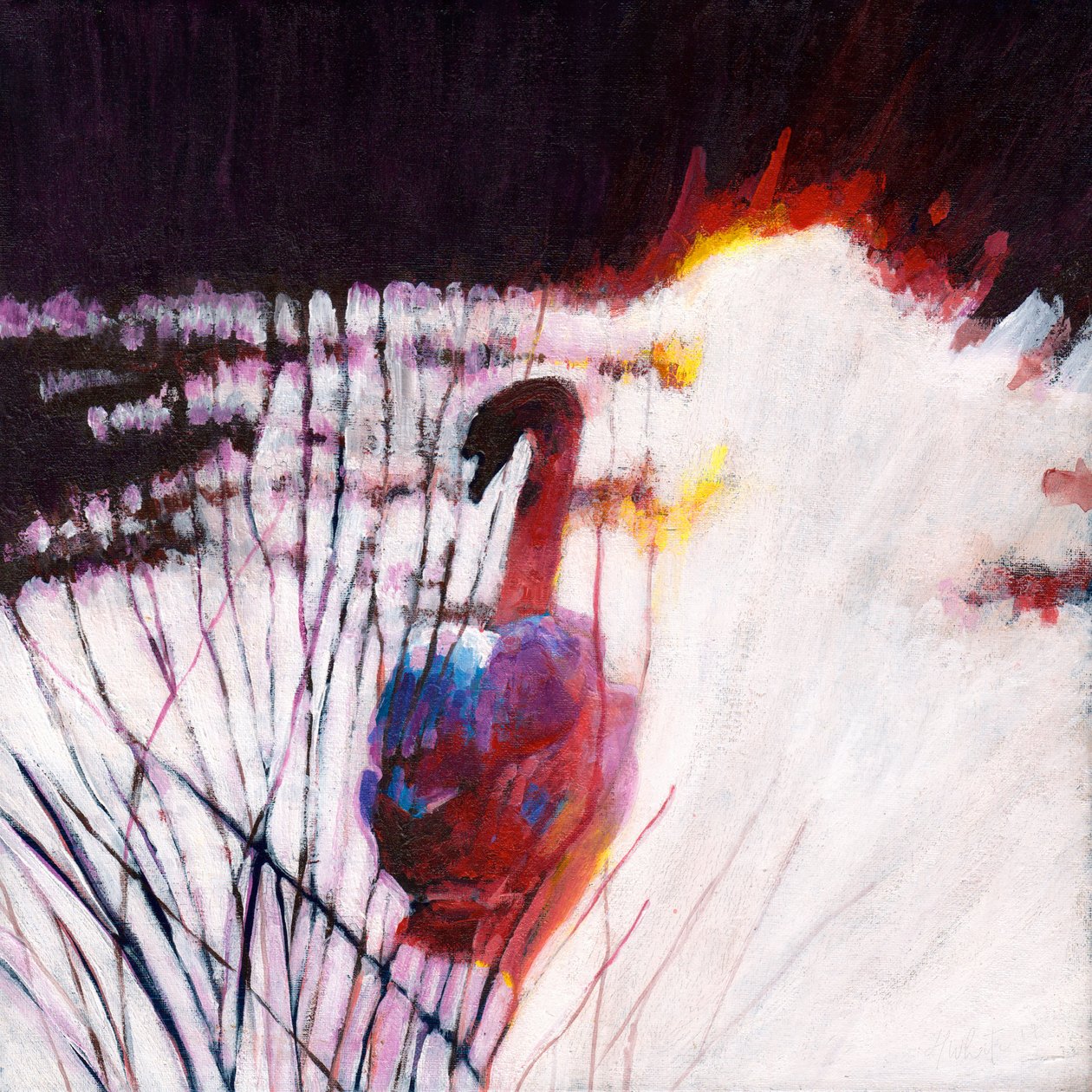 Sérénité dorée, 2015 (acrylique sur toile) - Helen White
