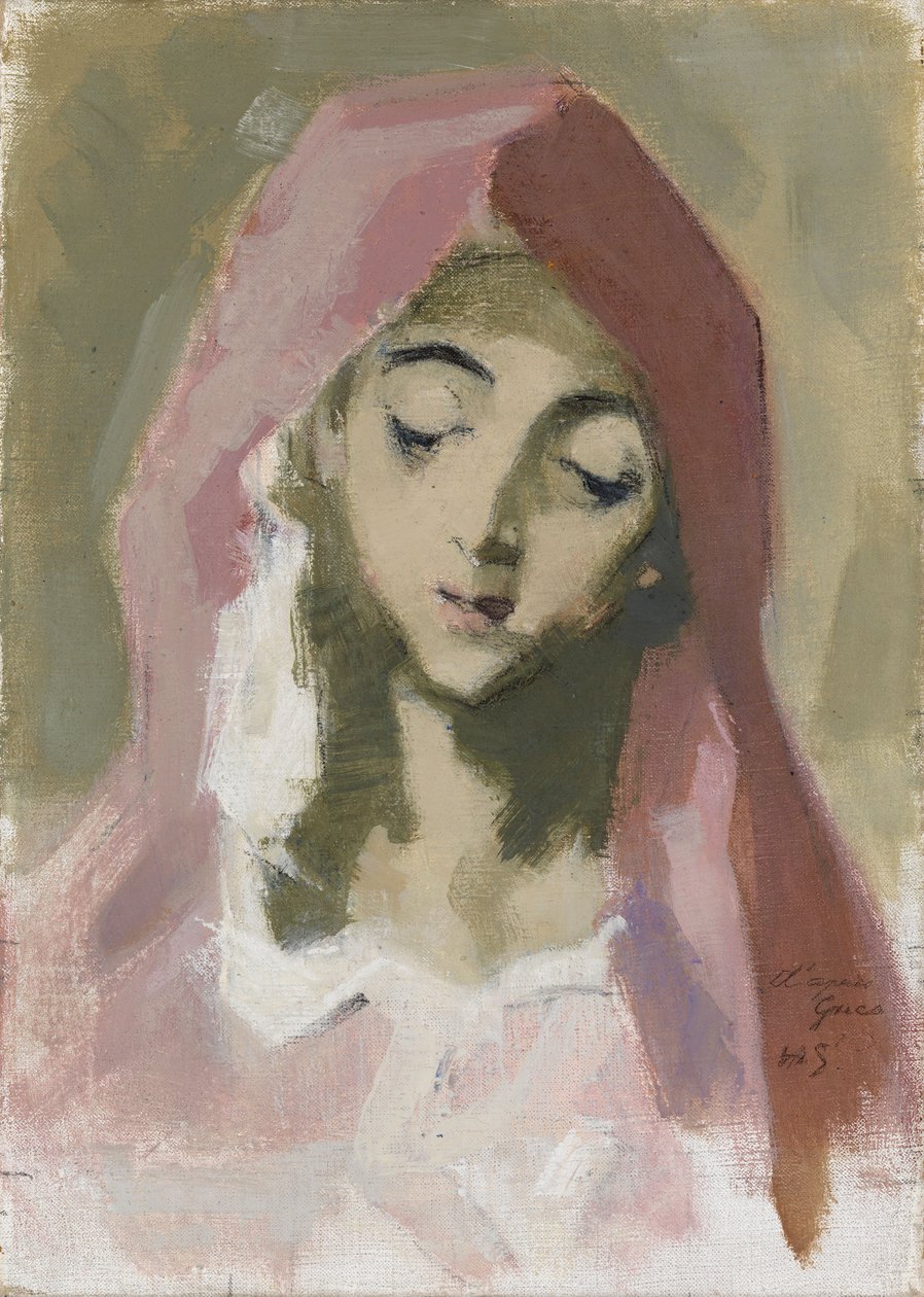 Madonna de la Charité, after El Greco - Helene Schjerfbeck