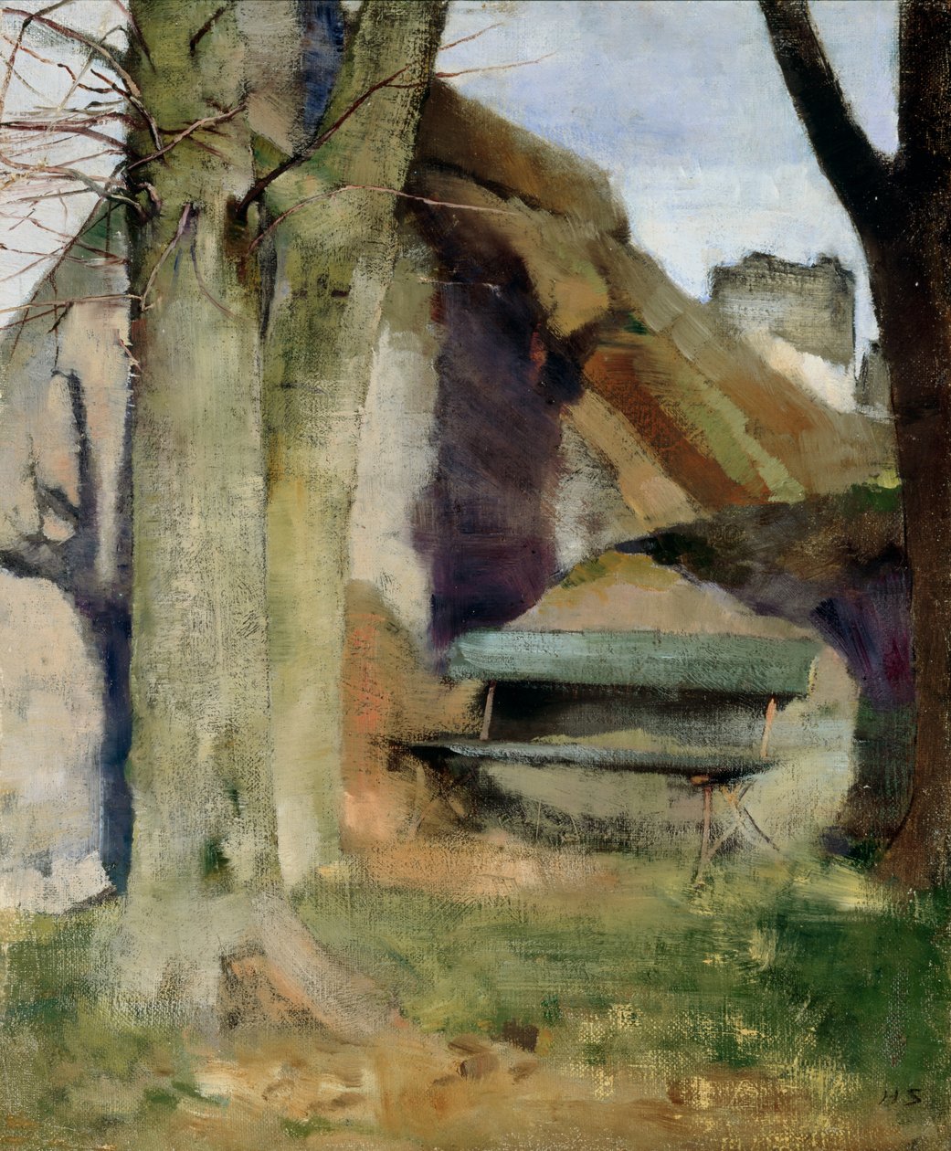 Ombre sur le mur - Helene Schjerfbeck
