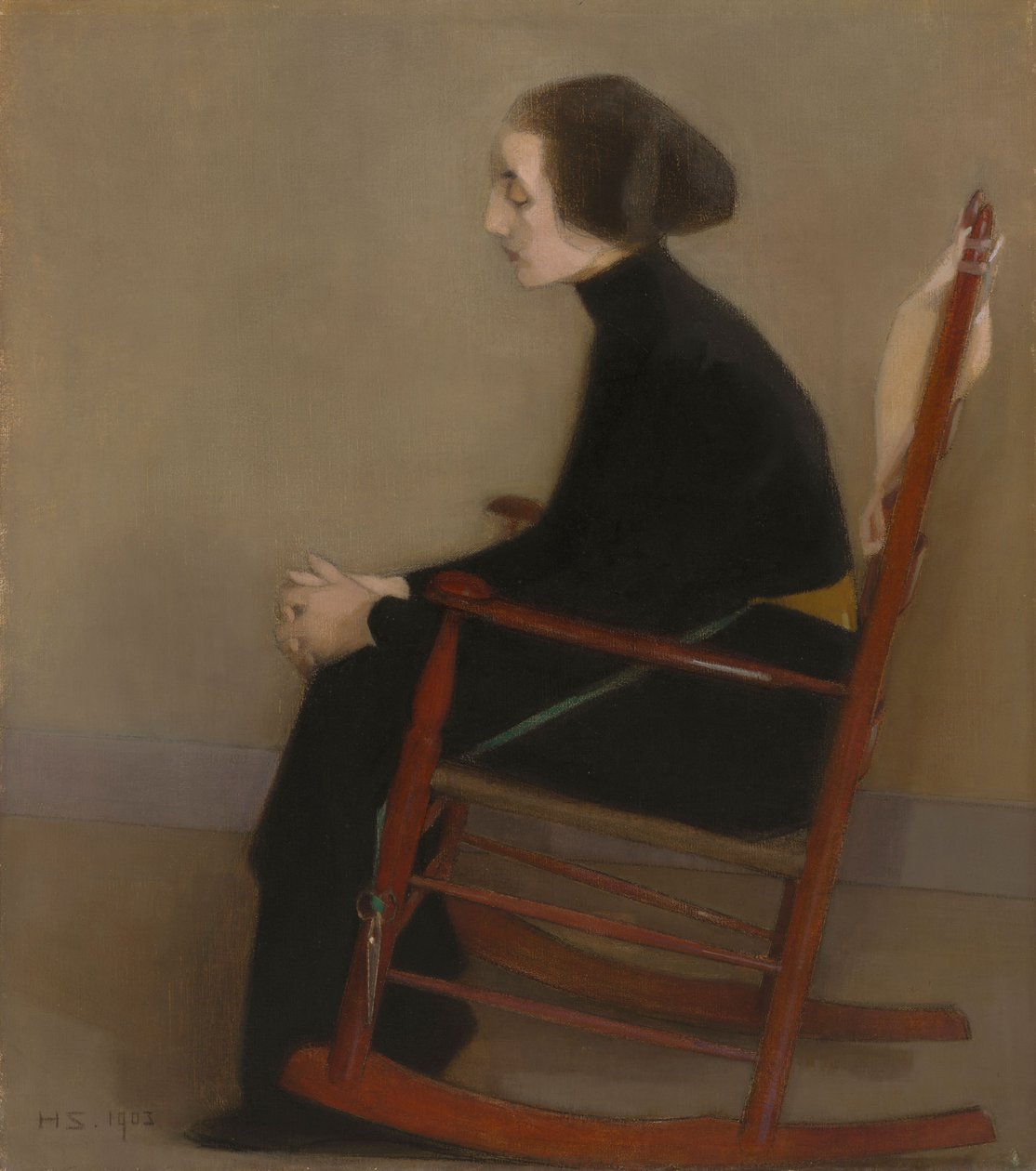 La couturière (la femme qui travaille) - Helene Schjerfbeck