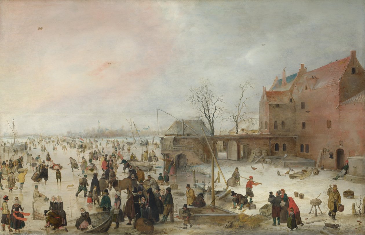 Paysage de glace près d