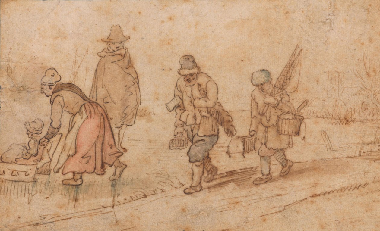 Figures dans un paysage d