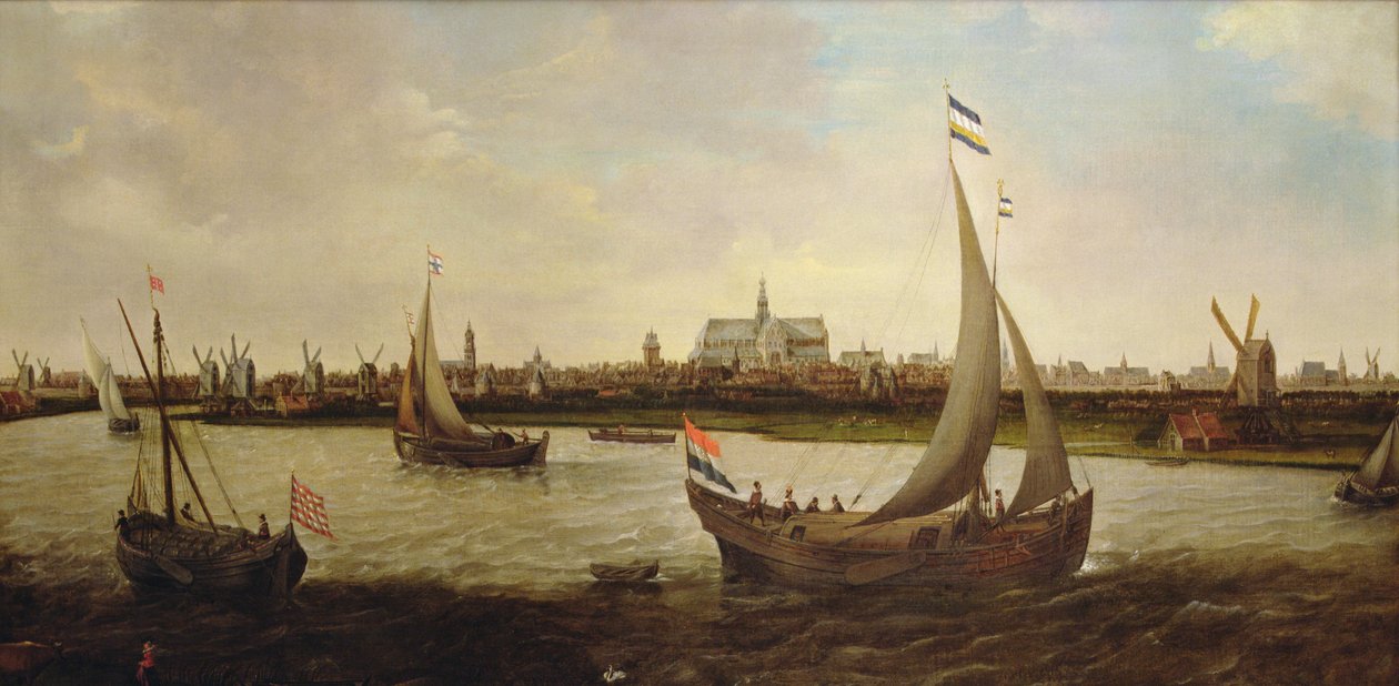Vue de Haarlem depuis le nord - Hendrick Cornelisz. Vroom