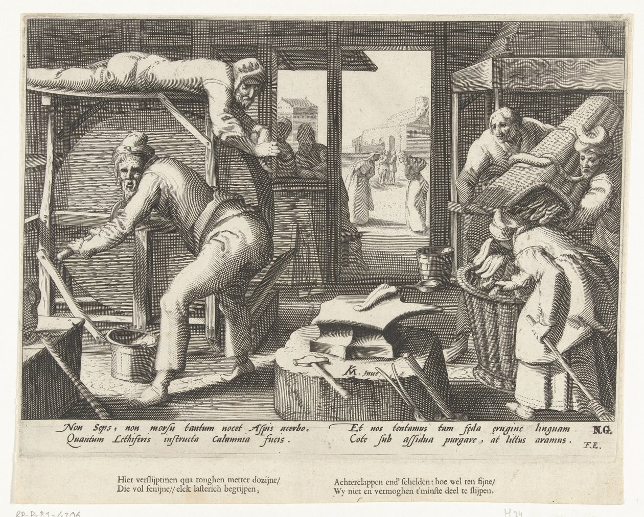 Aiguiseur de couteaux - Hendrick Goltzius (attributed to workshop of)