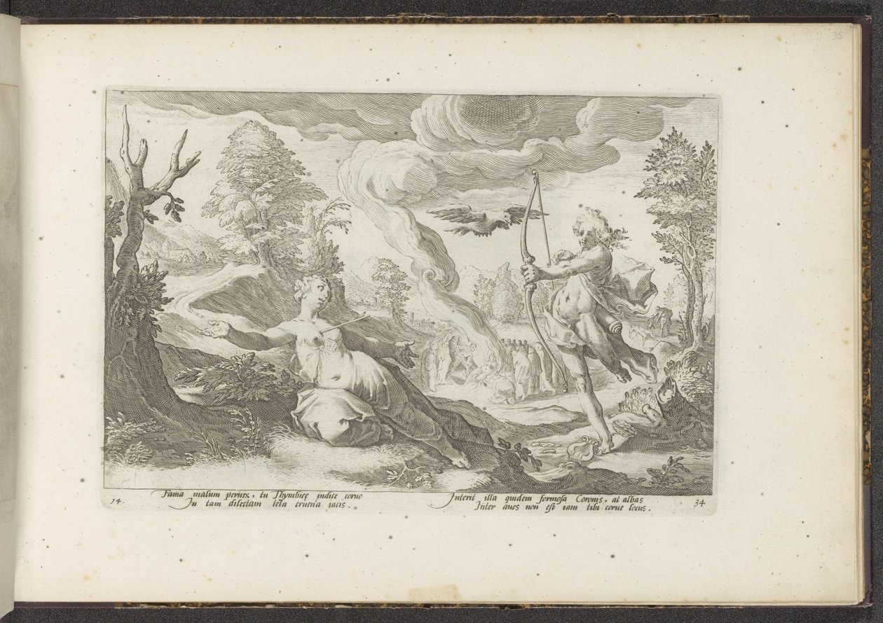 Apollon tue Coronis - Hendrick Goltzius (workshop of)