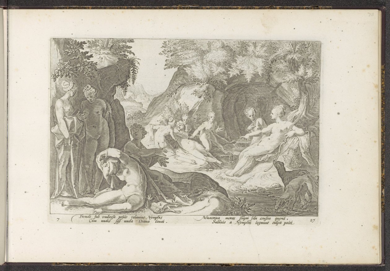 Diane découvre la grossesse de Callisto - Hendrick Goltzius (workshop of)